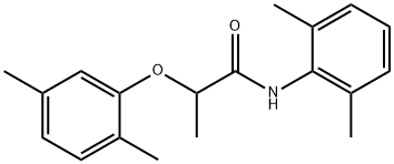 2-(2,5-dimethylphenoxy)-N-(2,6-dimethylphenyl)propanamide 结构式