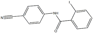 N-(4-cyanophenyl)-2-iodobenzamide Struktur