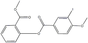 2-(methoxycarbonyl)phenyl 3-iodo-4-methoxybenzoate 结构式