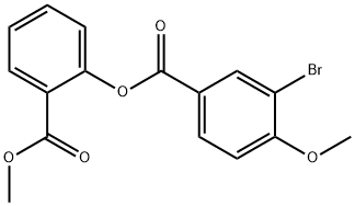 2-(methoxycarbonyl)phenyl 3-bromo-4-methoxybenzoate Structure