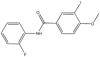 N-(2-fluorophenyl)-3-iodo-4-methoxybenzamide Structure