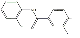N-(2-fluorophenyl)-3-iodo-4-methylbenzamide,817571-86-1,结构式