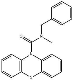 N-benzyl-N-methyl-10H-phenothiazine-10-carboxamide Struktur