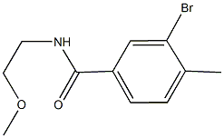 3-bromo-N-(2-methoxyethyl)-4-methylbenzamide Structure