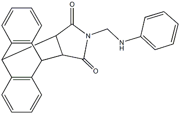 17-(anilinomethyl)-17-azapentacyclo[6.6.5.0~2,7~.0~9,14~.0~15,19~]nonadeca-2,4,6,9,11,13-hexaene-16,18-dione 化学構造式