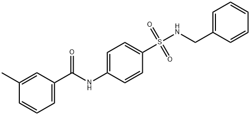 N-{4-[(benzylamino)sulfonyl]phenyl}-3-methylbenzamide|