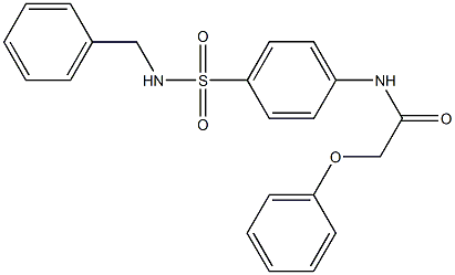 N-{4-[(benzylamino)sulfonyl]phenyl}-2-phenoxyacetamide Struktur