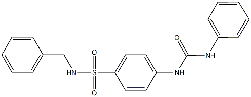 4-[(anilinocarbonyl)amino]-N-benzylbenzenesulfonamide Structure