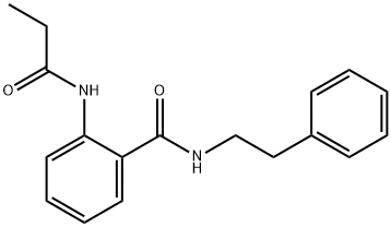 N-(2-phenylethyl)-2-(propionylamino)benzamide Structure