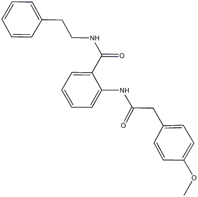 819064-30-7 2-{[(4-methoxyphenyl)acetyl]amino}-N-(2-phenylethyl)benzamide