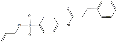 N-{4-[(allylamino)sulfonyl]phenyl}-3-phenylpropanamide Structure