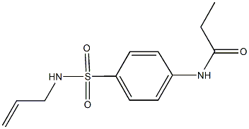 N-{4-[(allylamino)sulfonyl]phenyl}propanamide Structure