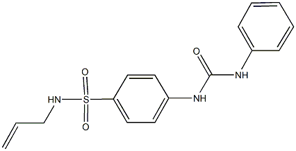 N-allyl-4-[(anilinocarbonyl)amino]benzenesulfonamide|