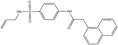 N-{4-[(allylamino)sulfonyl]phenyl}-2-(1-naphthyl)acetamide Structure