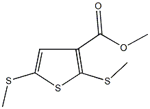 methyl2,5-bis(methylthio)-3-thiophenecarboxylate 结构式