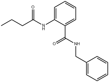 N-benzyl-2-(butyrylamino)benzamide,819804-33-6,结构式