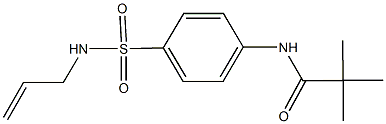 N-{4-[(allylamino)sulfonyl]phenyl}-2,2-dimethylpropanamide Structure