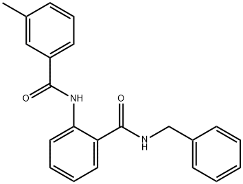 N-benzyl-2-[(3-methylbenzoyl)amino]benzamide Struktur