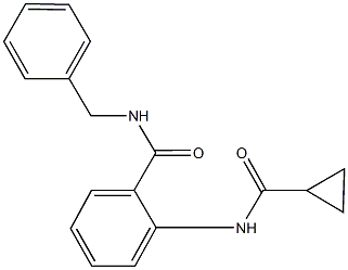 N-benzyl-2-[(cyclopropylcarbonyl)amino]benzamide Structure