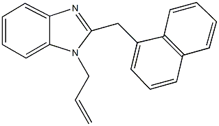1-allyl-2-(1-naphthylmethyl)-1H-benzimidazole Struktur