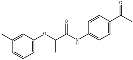 N-(4-acetylphenyl)-2-(3-methylphenoxy)propanamide|