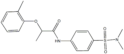 N-{4-[(dimethylamino)sulfonyl]phenyl}-2-(2-methylphenoxy)propanamide Structure