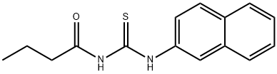 N-butyryl-N'-(2-naphthyl)thiourea 化学構造式