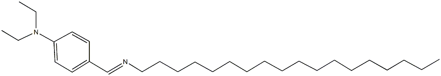 N-[4-(diethylamino)benzylidene]-N-octadecylamine Structure