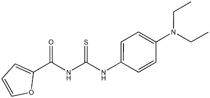 N-[4-(diethylamino)phenyl]-N'-(2-furoyl)thiourea Struktur