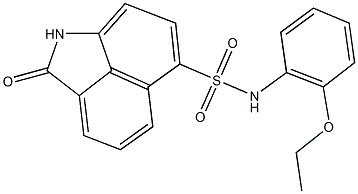 N-(2-ethoxyphenyl)-2-oxo-1,2-dihydrobenzo[cd]indole-6-sulfonamide Structure