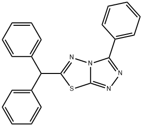 6-benzhydryl-3-phenyl[1,2,4]triazolo[3,4-b][1,3,4]thiadiazole,824943-31-9,结构式