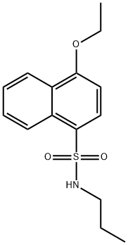 4-ethoxy-N-propyl-1-naphthalenesulfonamide,824981-30-8,结构式