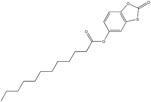 2-oxo-1,3-benzoxathiol-5-yl laurate Struktur