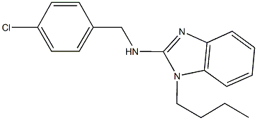 1-butyl-N-(4-chlorobenzyl)-1H-benzimidazol-2-amine Structure