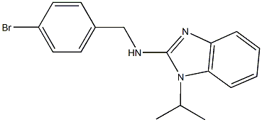 N-(4-bromobenzyl)-N-(1-isopropyl-1H-benzimidazol-2-yl)amine 结构式