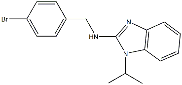 N-(4-bromobenzyl)-N-(1-isopropyl-1H-benzimidazol-2-yl)amine Structure