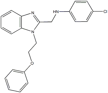 N-(4-chlorophenyl)-N-{[1-(2-phenoxyethyl)-1H-benzimidazol-2-yl]methyl}amine Structure