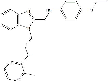 N-(4-ethoxyphenyl)-N-({1-[2-(2-methylphenoxy)ethyl]-1H-benzimidazol-2-yl}methyl)amine,825601-81-8,结构式