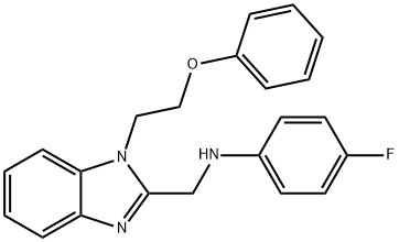 N-(4-fluorophenyl)-N-{[1-(2-phenoxyethyl)-1H-benzimidazol-2-yl]methyl}amine,825602-21-9,结构式
