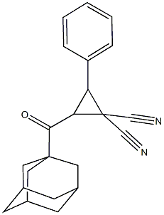 825602-25-3 2-(1-adamantylcarbonyl)-3-phenyl-1,1-cyclopropanedicarbonitrile