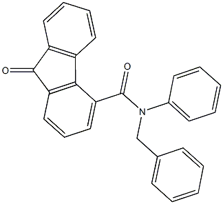 N-benzyl-9-oxo-N-phenyl-9H-fluorene-4-carboxamide,825602-38-8,结构式