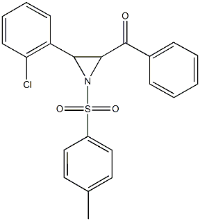 {3-(2-chlorophenyl)-1-[(4-methylphenyl)sulfonyl]-2-aziridinyl}(phenyl)methanone,825603-52-9,结构式