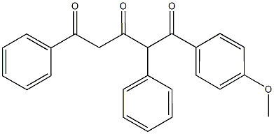 1-(4-methoxyphenyl)-2,5-diphenyl-1,3,5-pentanetrione Structure