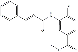 methyl 4-chloro-3-(cinnamoylamino)benzoate Struktur