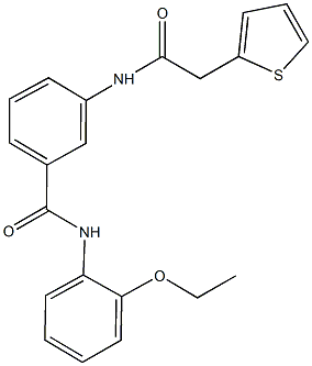 N-(2-ethoxyphenyl)-3-[(2-thienylacetyl)amino]benzamide Struktur