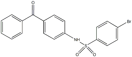 N-(4-benzoylphenyl)-4-bromobenzenesulfonamide Structure