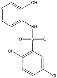 2,5-dichloro-N-(2-hydroxyphenyl)benzenesulfonamide 化学構造式