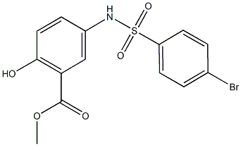 methyl 5-{[(4-bromophenyl)sulfonyl]amino}-2-hydroxybenzoate Struktur