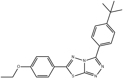 825604-45-3 3-(4-tert-butylphenyl)-6-(4-ethoxyphenyl)[1,2,4]triazolo[3,4-b][1,3,4]thiadiazole