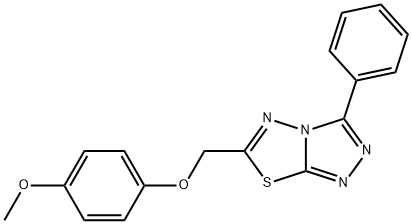 6-[(4-methoxyphenoxy)methyl]-3-phenyl[1,2,4]triazolo[3,4-b][1,3,4]thiadiazole Structure